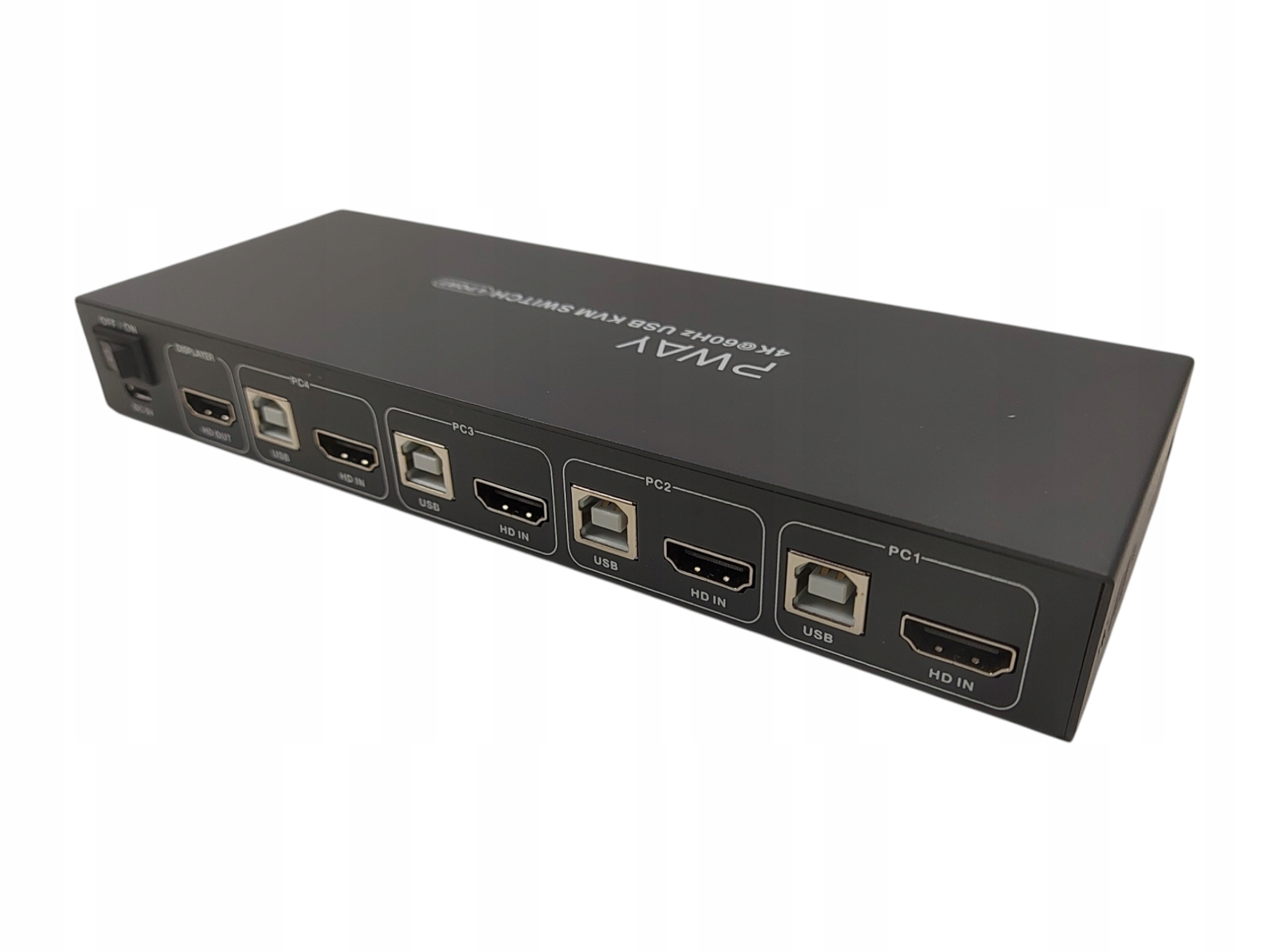 PWAY 4-portowy przełącznik KVM USB