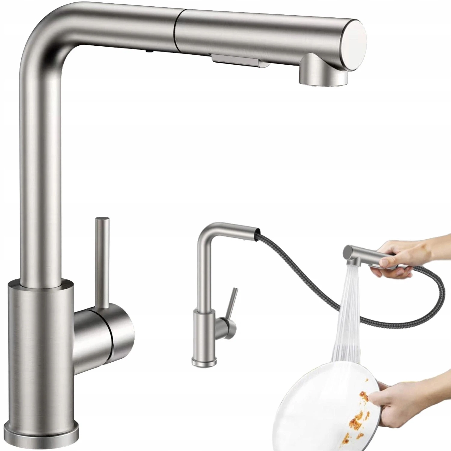 Kuchyňská Otočná Baterie Pro Dřez A Umyvadlo S Flexibilní Hadicí