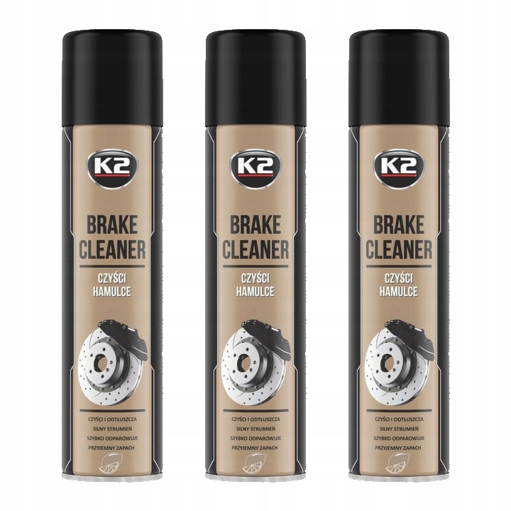 

K2 Brake Cleaner Zmywacz Do Hamulców Tarcz 600MLx3