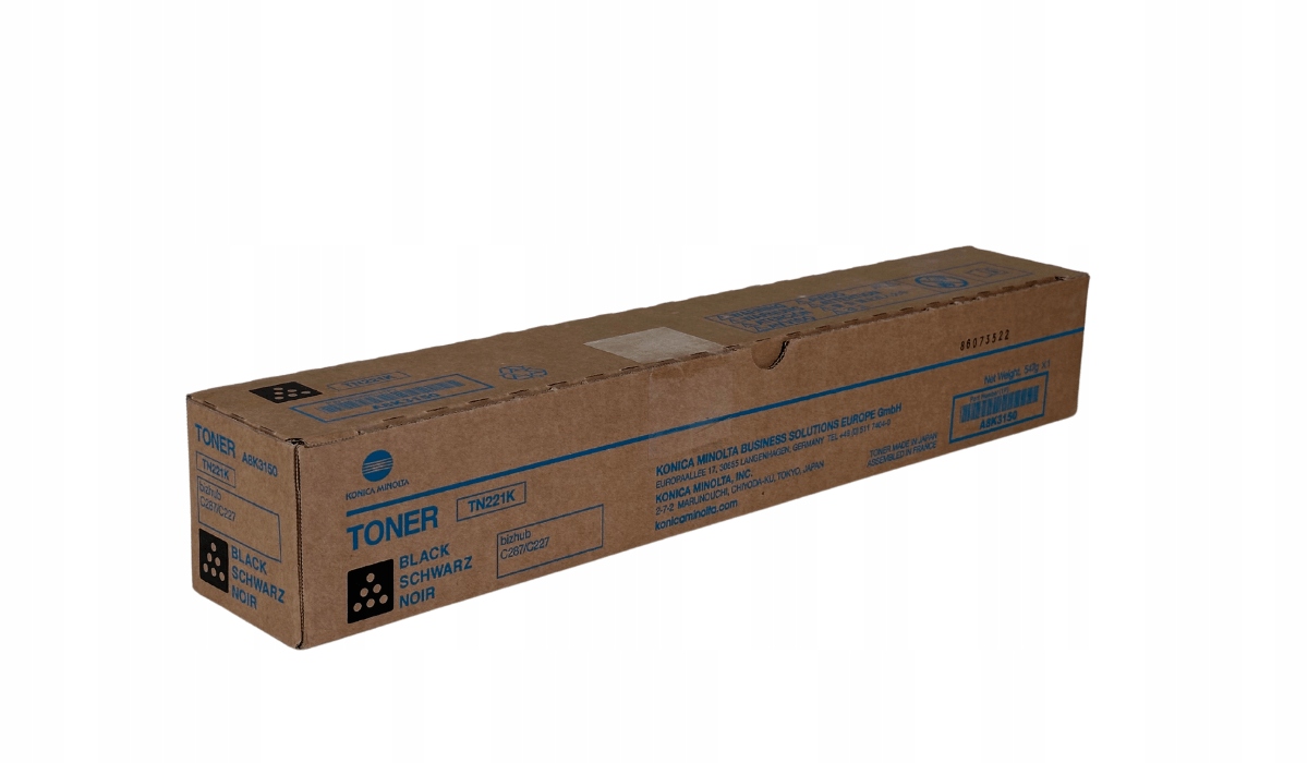 Toner Konica Minolta TN-221 A8K3150 K Bk Čierny Originál C287 C227