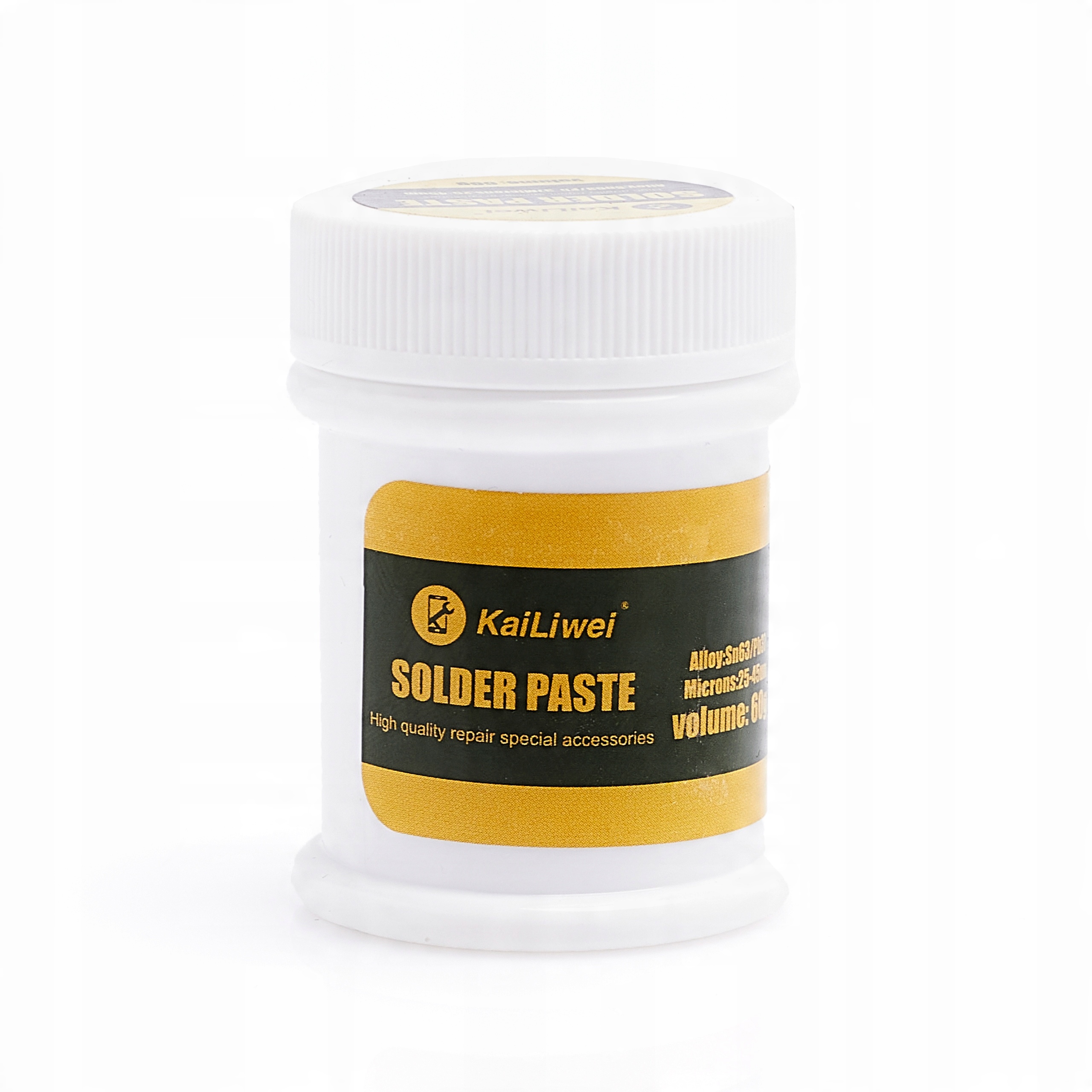 

Pasta Lutownicza Płynna Cyna Kailiwei SN63PB37 60G