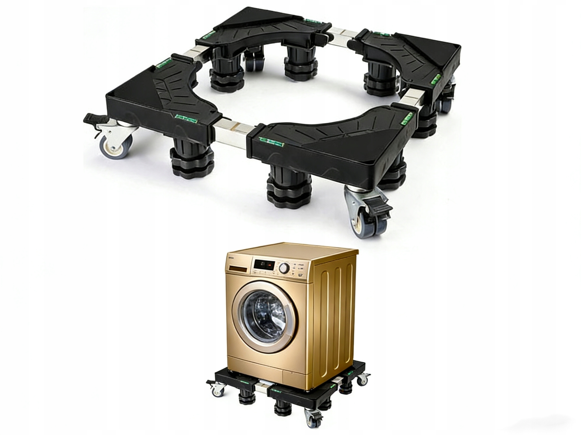 Uniwersalna mobilna baza do pralek, lodówek i urządzeń na kółkach