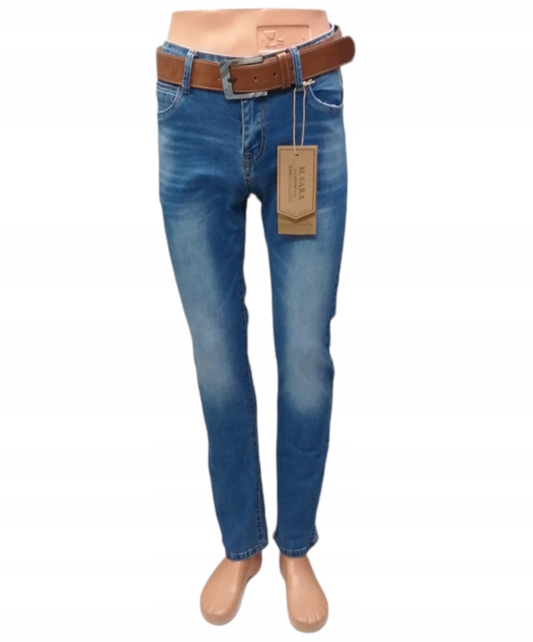 

Spodnie Jeans Męskie z Paskiem M.Sara 30/31