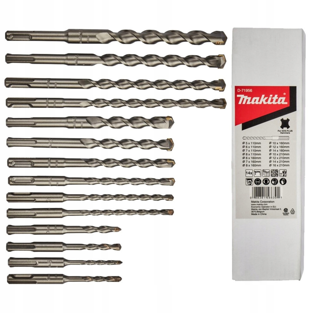 Zestaw Wierteł Do Betonu Sds-plus (14części) Makita D-71956