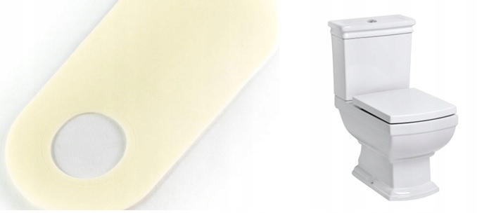 Mata podkładka wygluszająca pod miskę stojącą wc