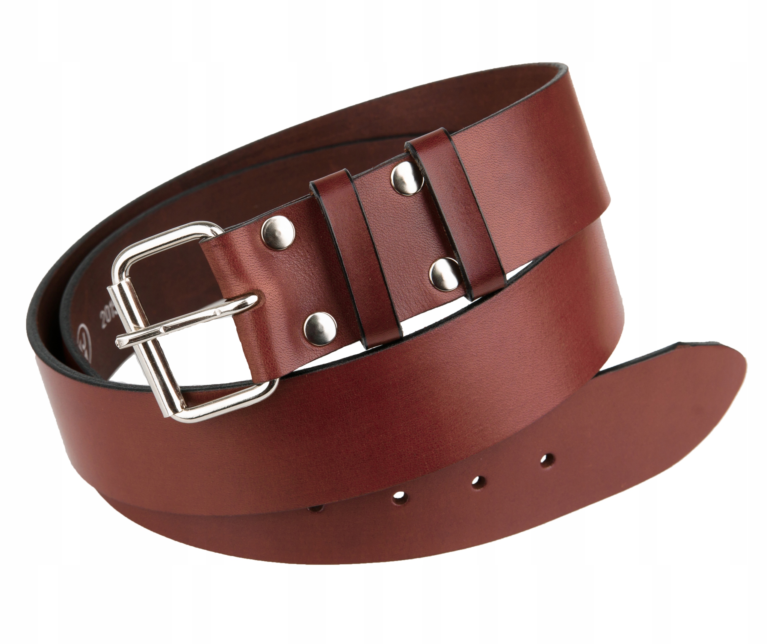 

Pas wojskowy Pasek Skórzany Brązowy Szeroki 121cm