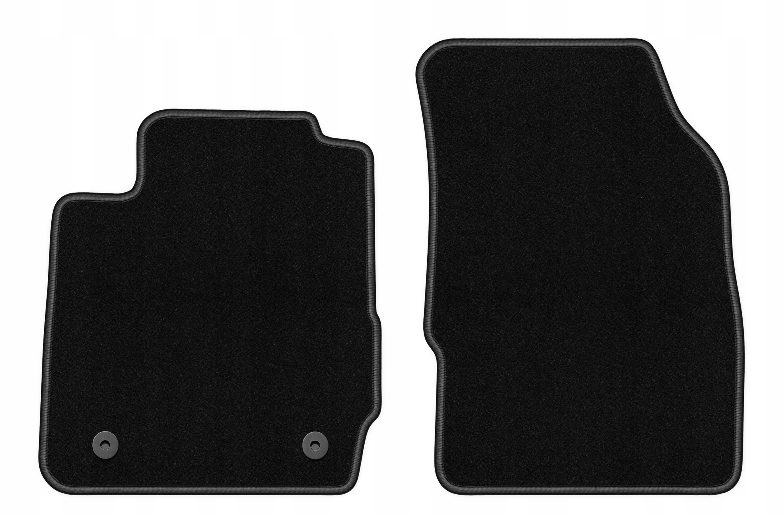 Dywaniki welurowe do Ford Fiesta MK7 2011-2017 przód Basic czarne 2 szt.