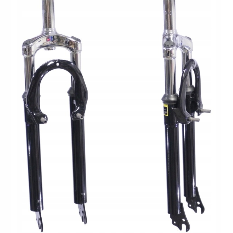 Widelec amortyzowany 26" V-Brake Gwintowana rura (1-1/8") 28,6/155mm Czarny