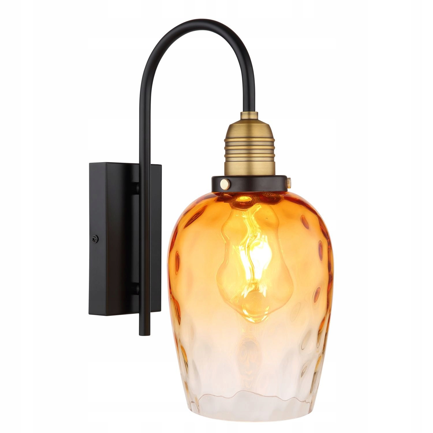 Nástenné svietidlo Salvy čierno-jantárové 15786 W Globo Lighting
