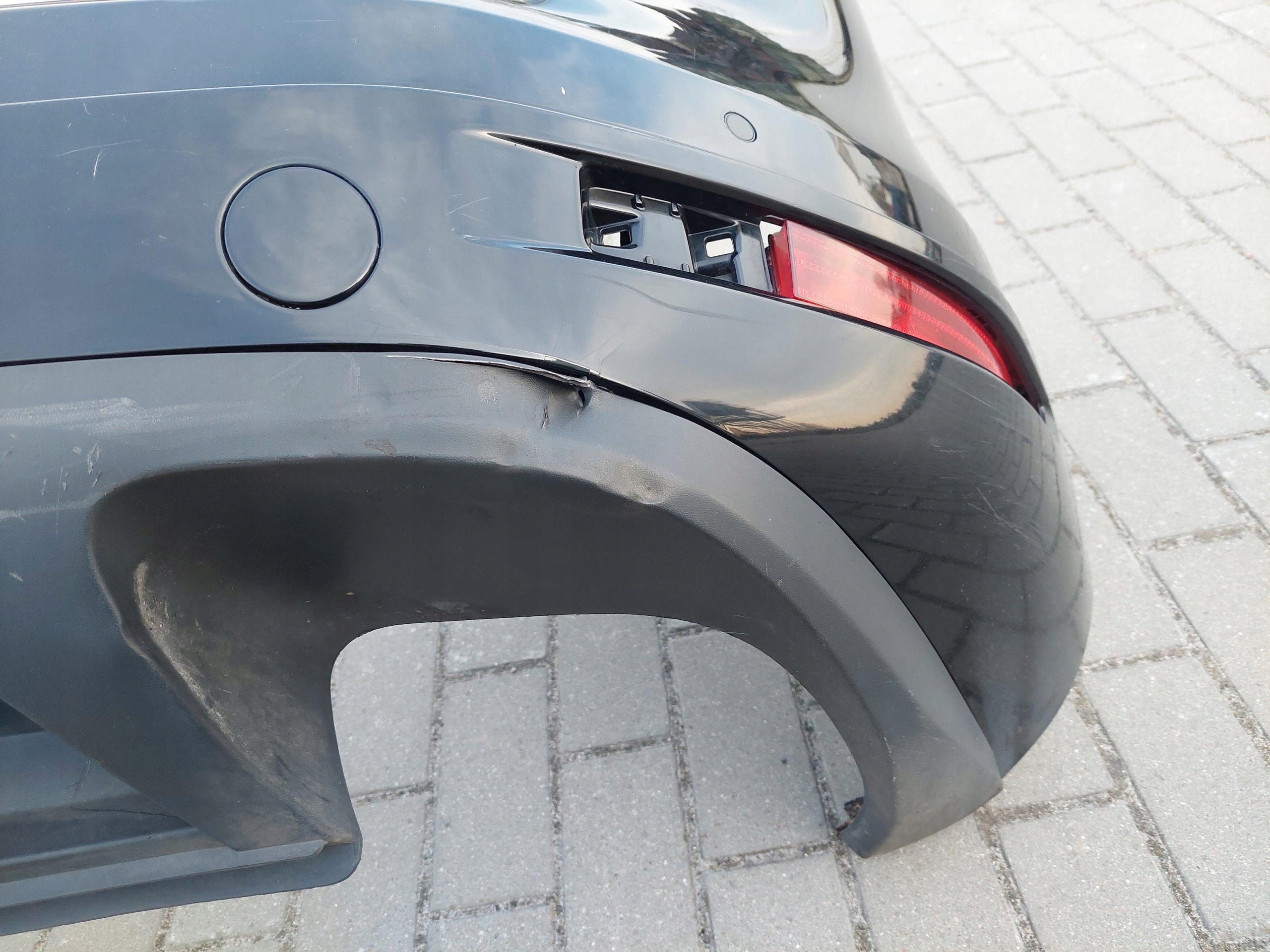 bumper rear part rear complete PDC VW TOUAREG II 2 7P 041