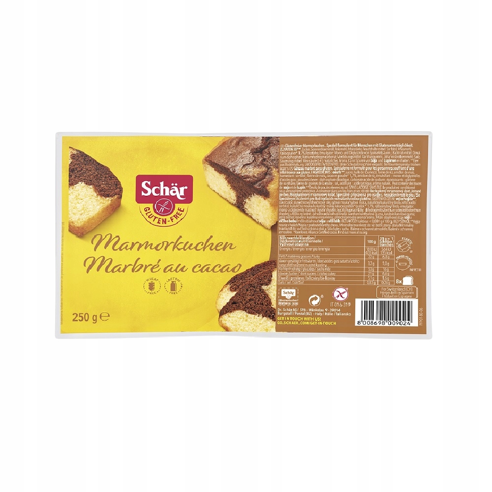 Schar Bezlepkové mramorové těsto 250 g Set: 6 ks