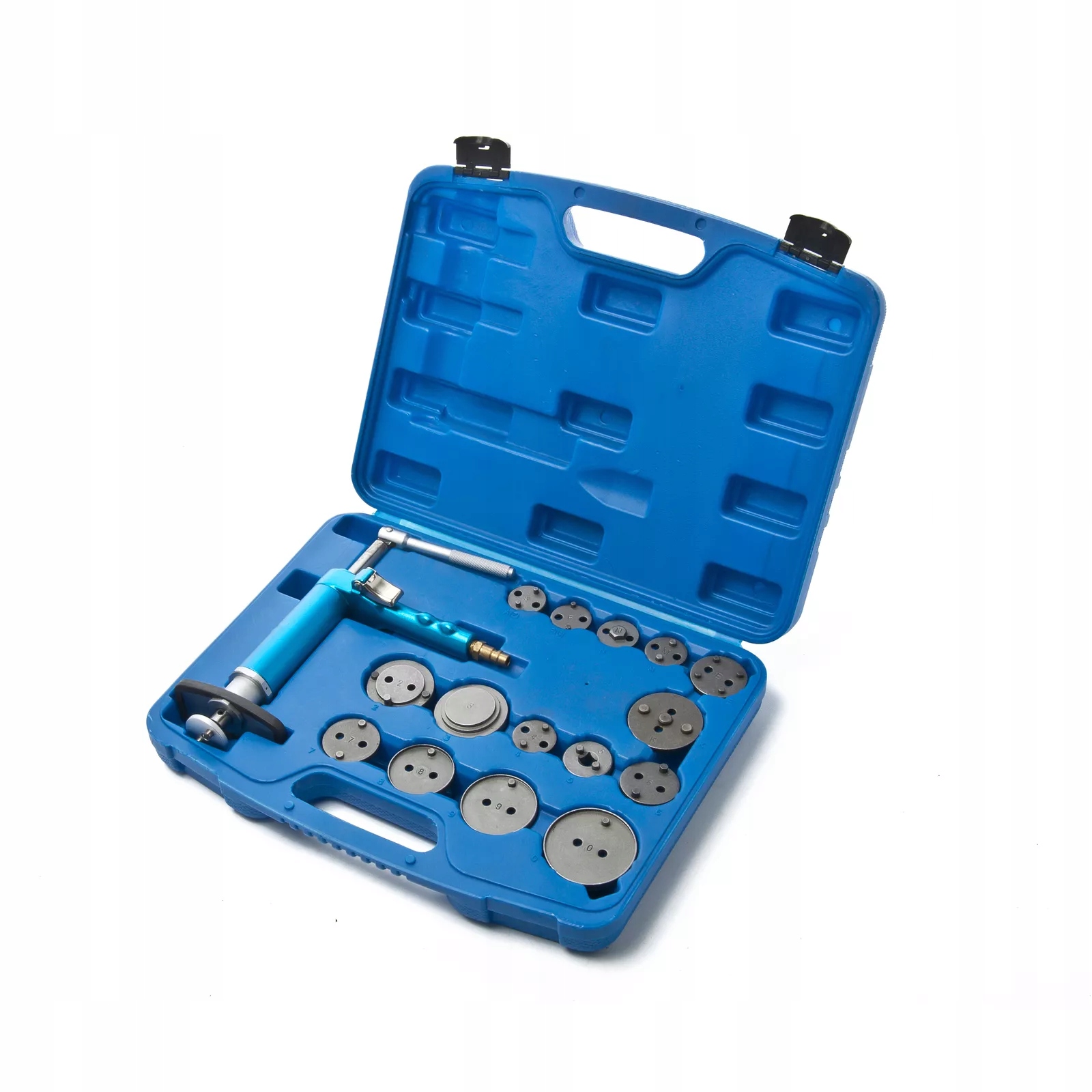 ZESTAW do wyciskania tłoczków hamulcowych 16 elementów + WALIZKA