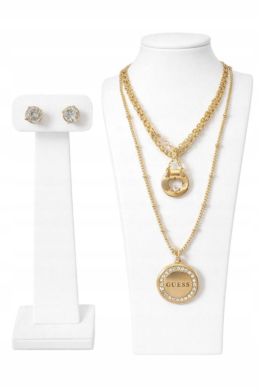 Los Angeles Guess Dárková Sada Trojitý Náhrdelník Náušnice