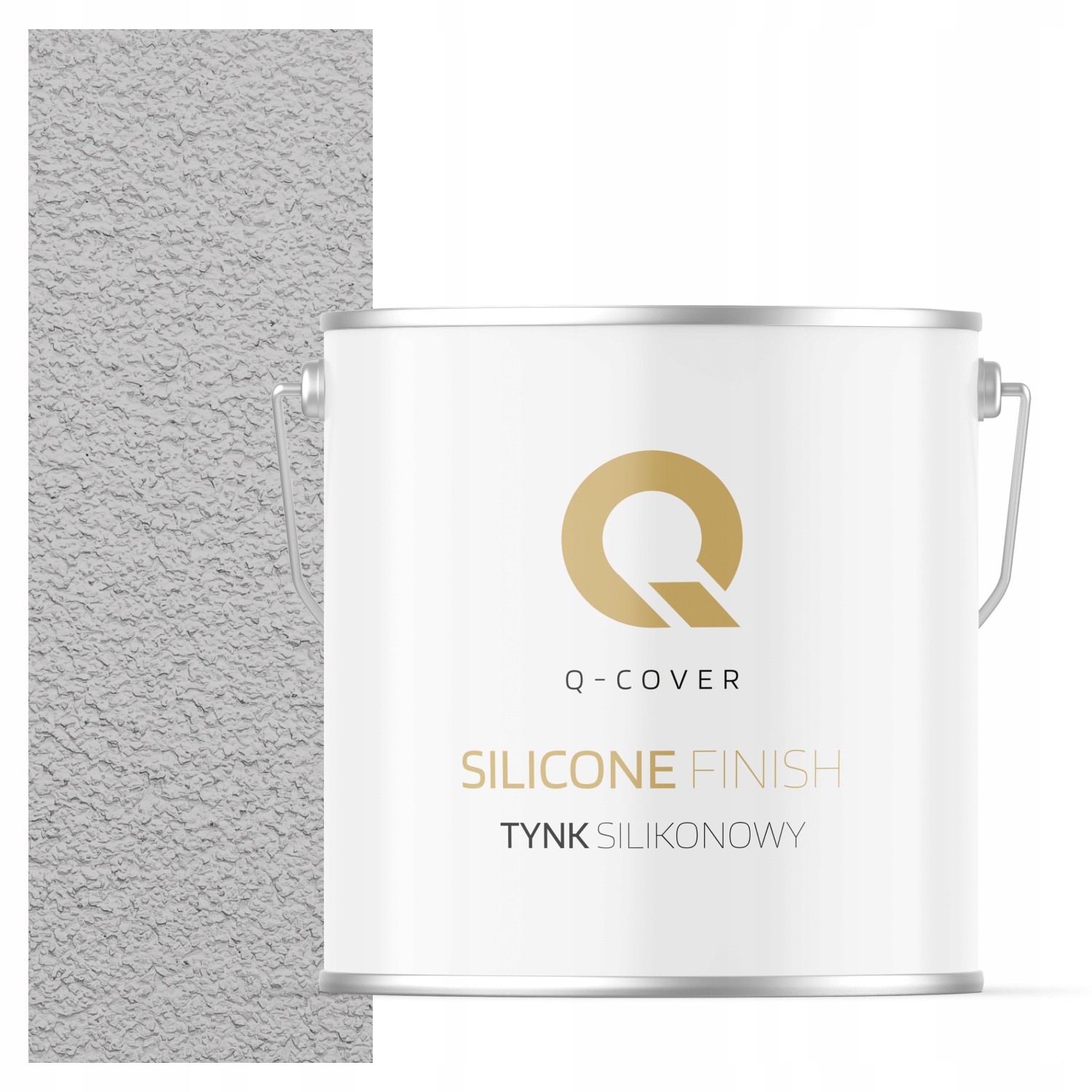 Silikonová Fasádní Omítka Šedá Světlá F262 7 Kg Beránek Granulace 1.5 mm