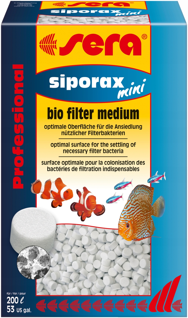 

Sera Siporax Mini 270g wkład biologiczny