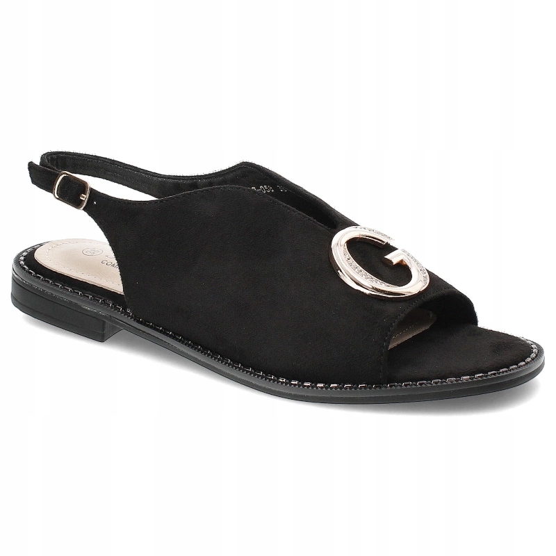 Černé sandály S.Barski Elegantní dámská obuv