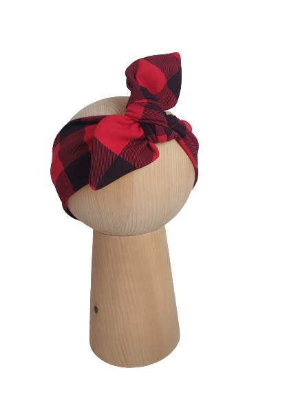 

Opaska PinUp Czerwona Krata Polski Produkt 54-58cm