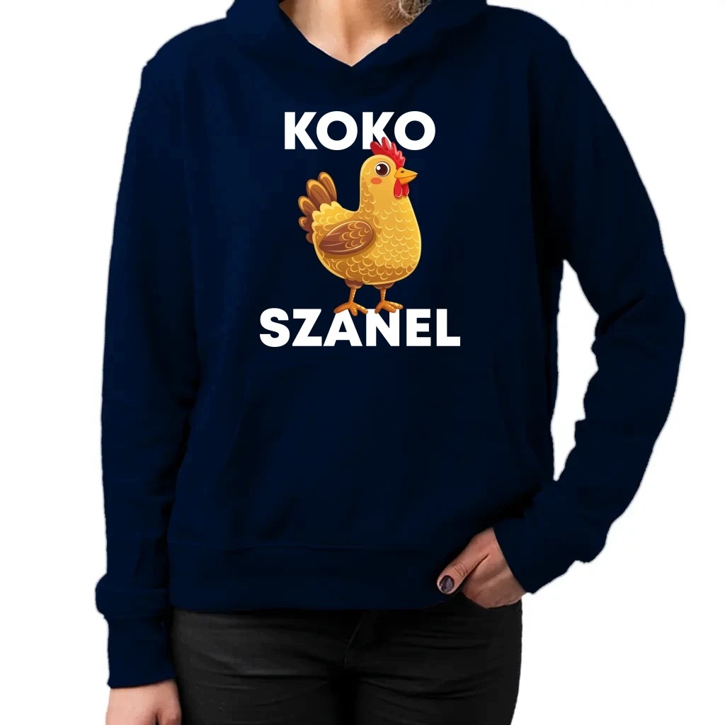 Koko šanel mikina s s potiskem a dárek pro chovatelku slepic S