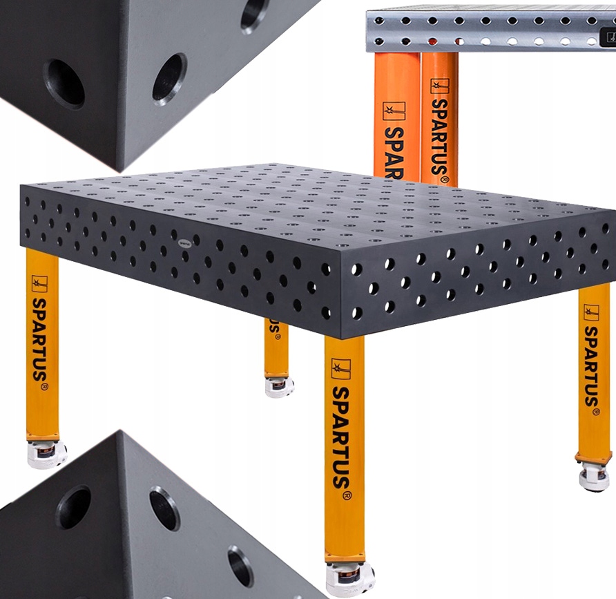 Svařovací Stůl Spartus Maximus 3D Kola 4 1500 x 1000 x 200 Systém Fi 28