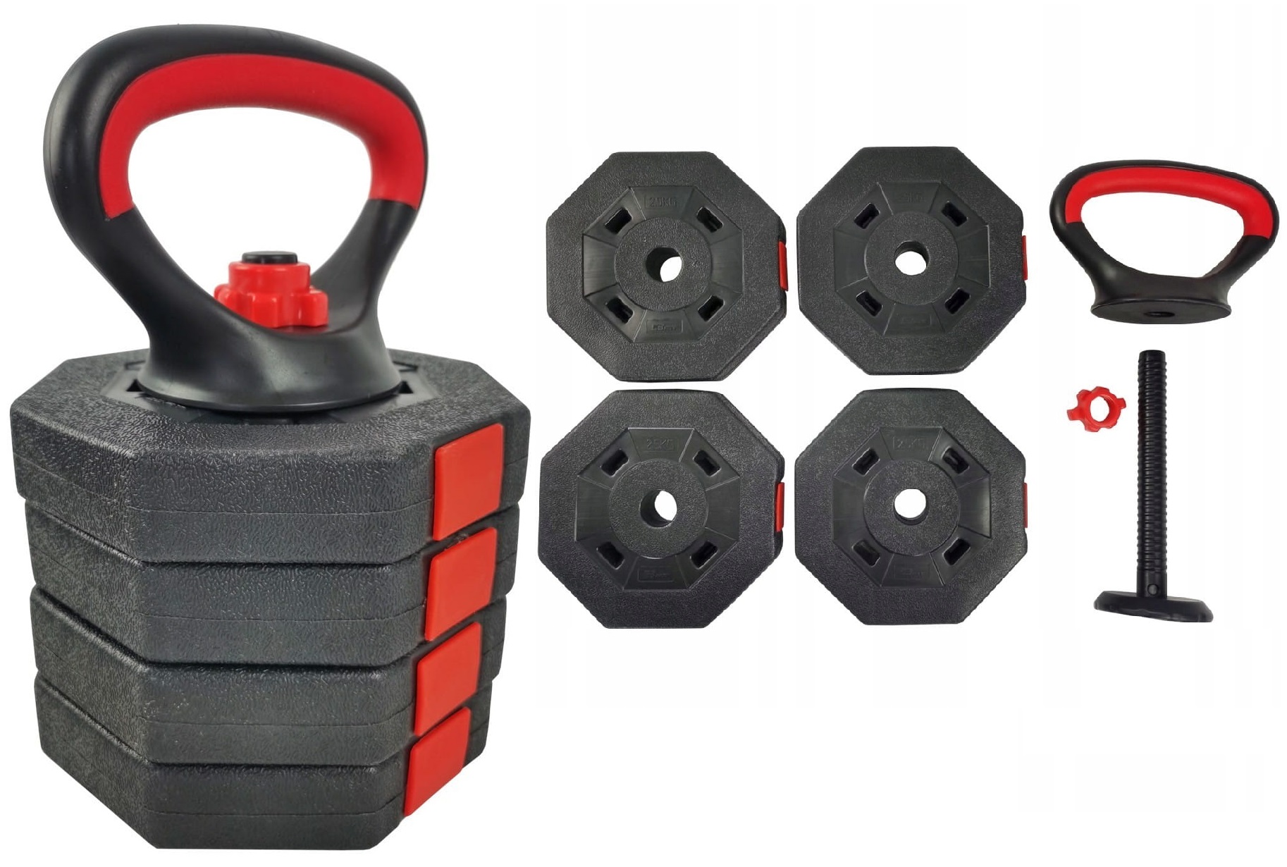 

Hantla Kompozytowa Kettlebell 10KG(4X2,5KG) Eb Fit