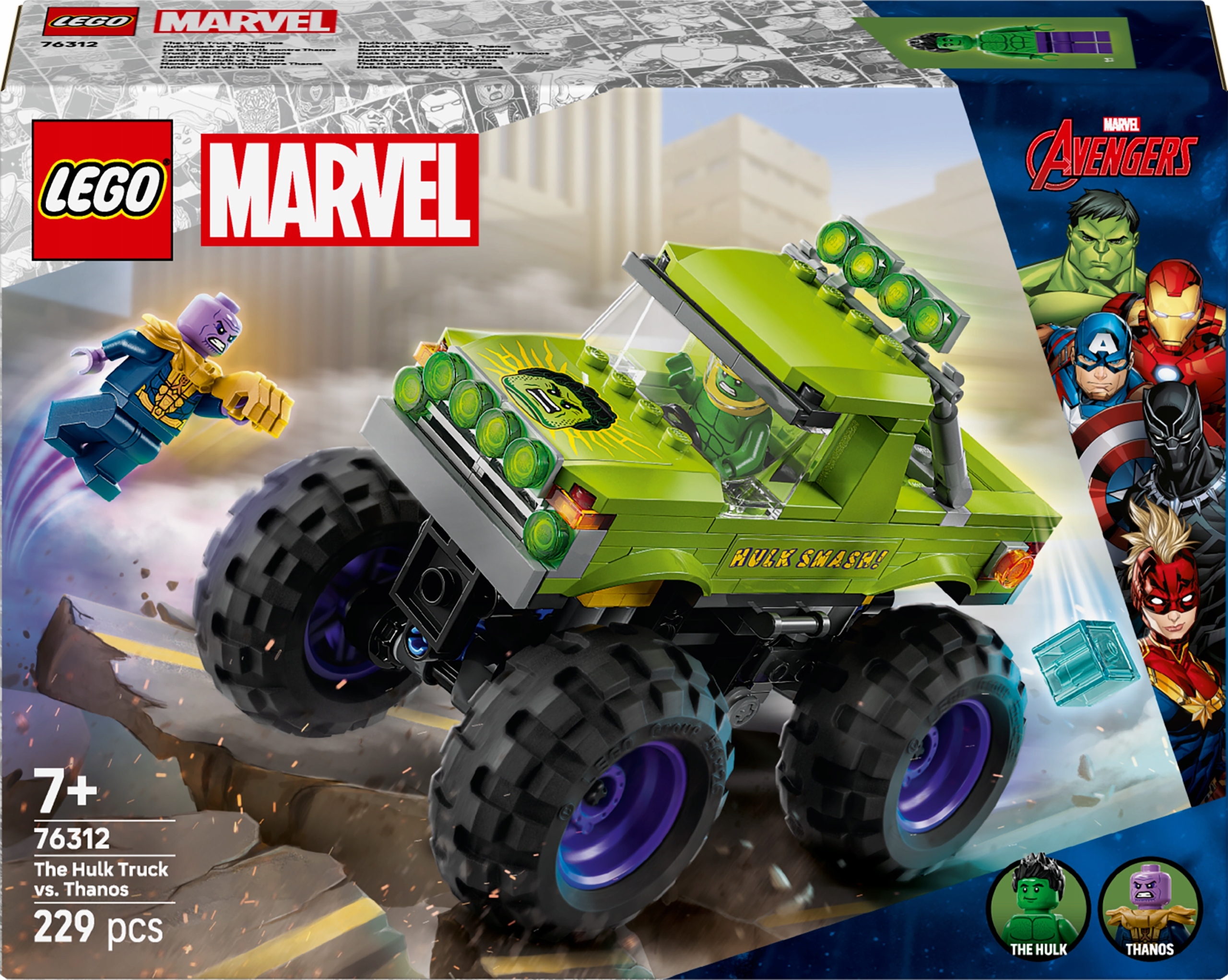 Lego Heroes Monster truck Hulka kontra Thanos 76312