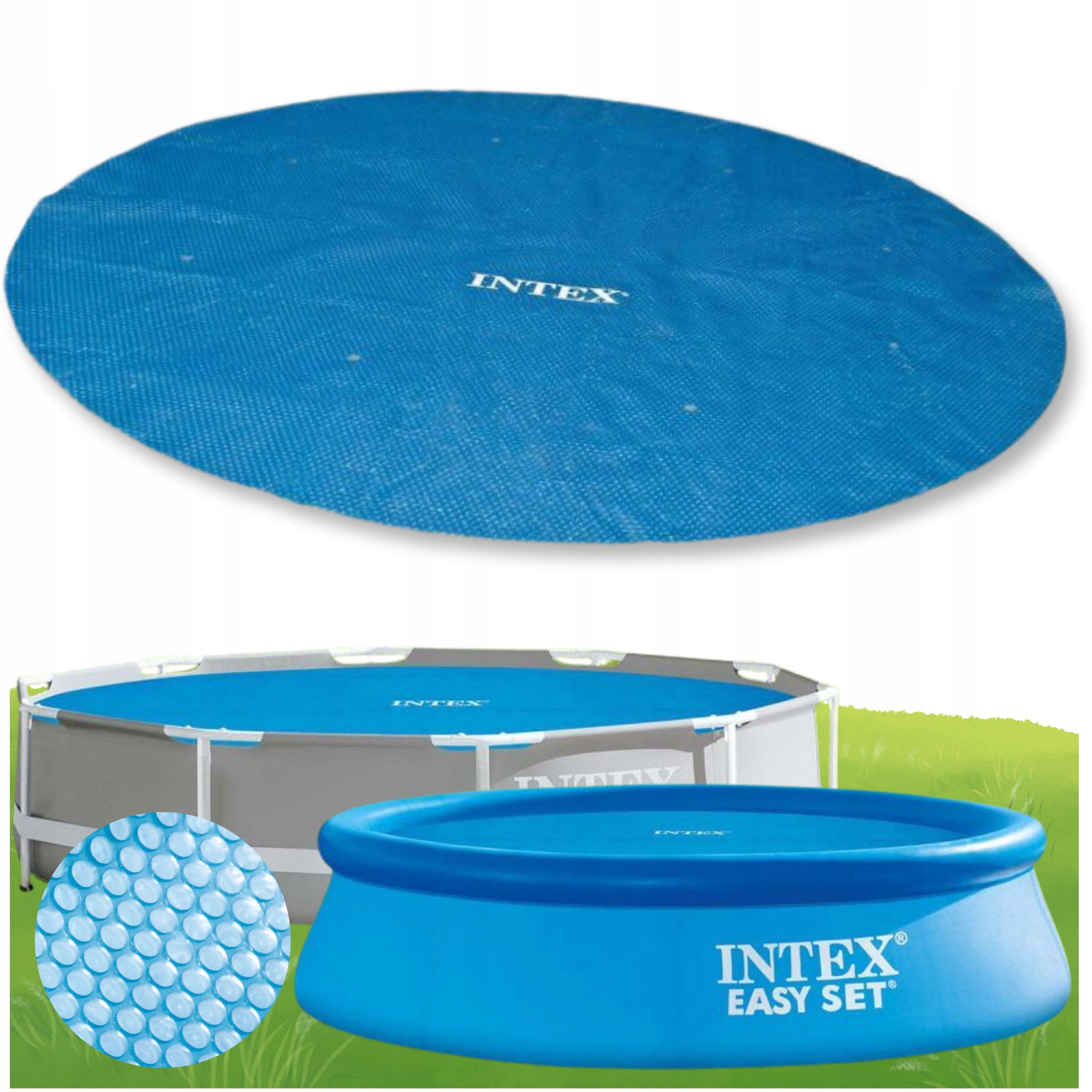 Pokrywa Na Basen 457 Solarna Intex Grzewcza Mata Osłona Basenowa Osłona