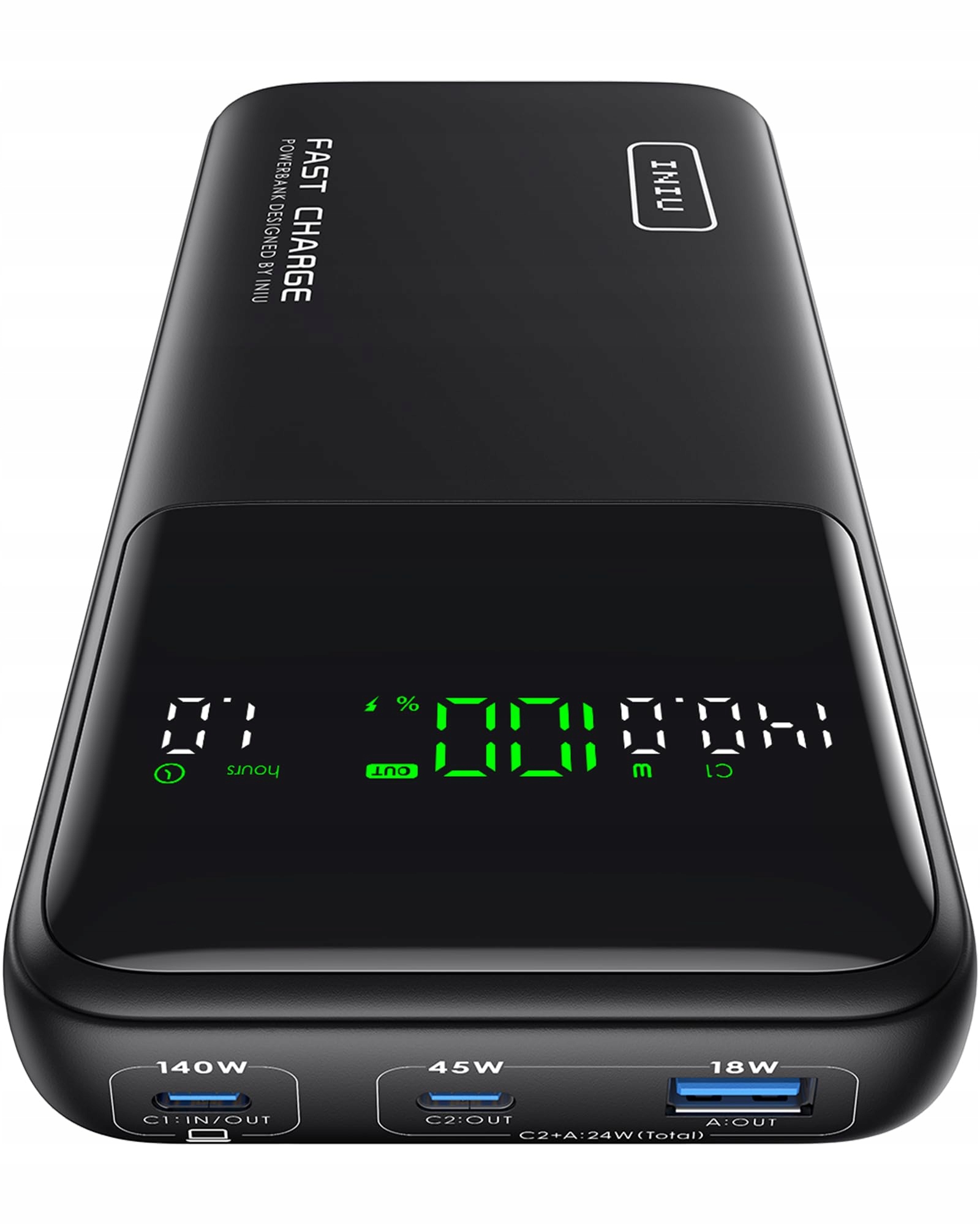 INIU Power Bank 27000mAh 140W USB C Dla Telefonów i Laptopów — miniatura 2