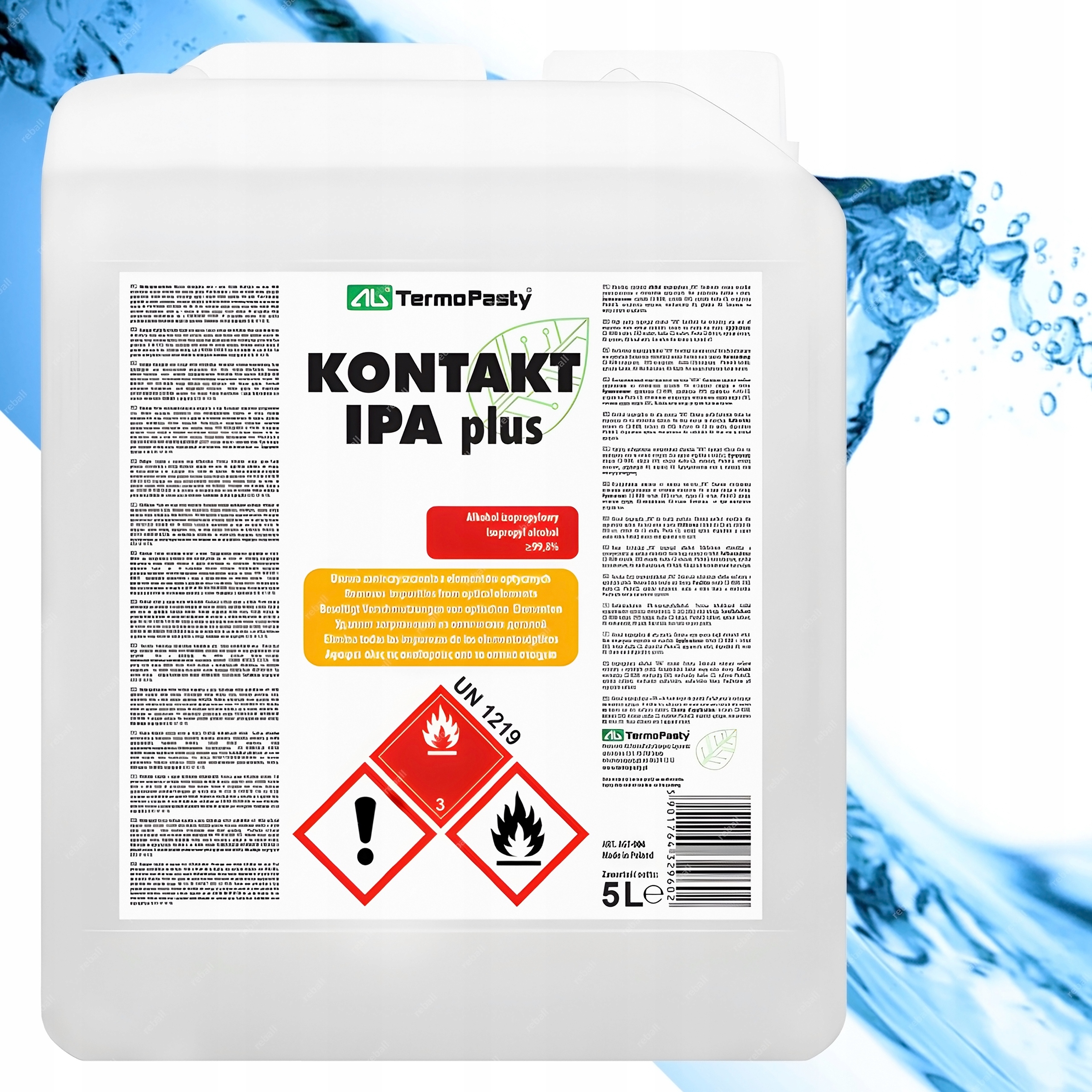 Kontakt Ipa Plus 99,9% Čistý Isopropylalkohol Isopropanol 5000 ml 5 l