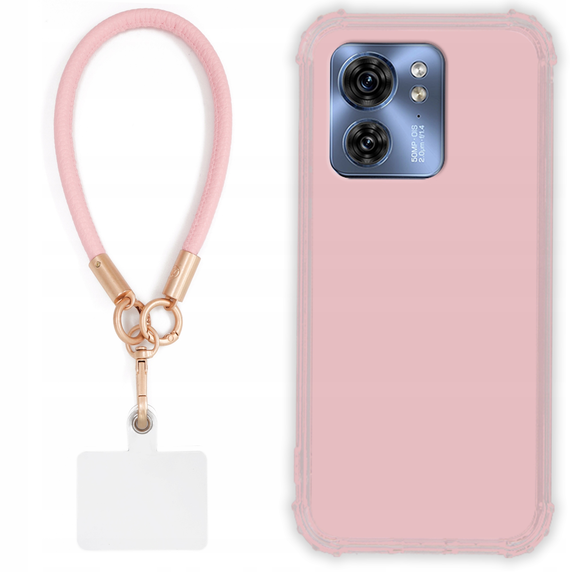 Etui Do Motorola Edge 40 Case Antishock Pinky Ružové vodítko Sada Odolné