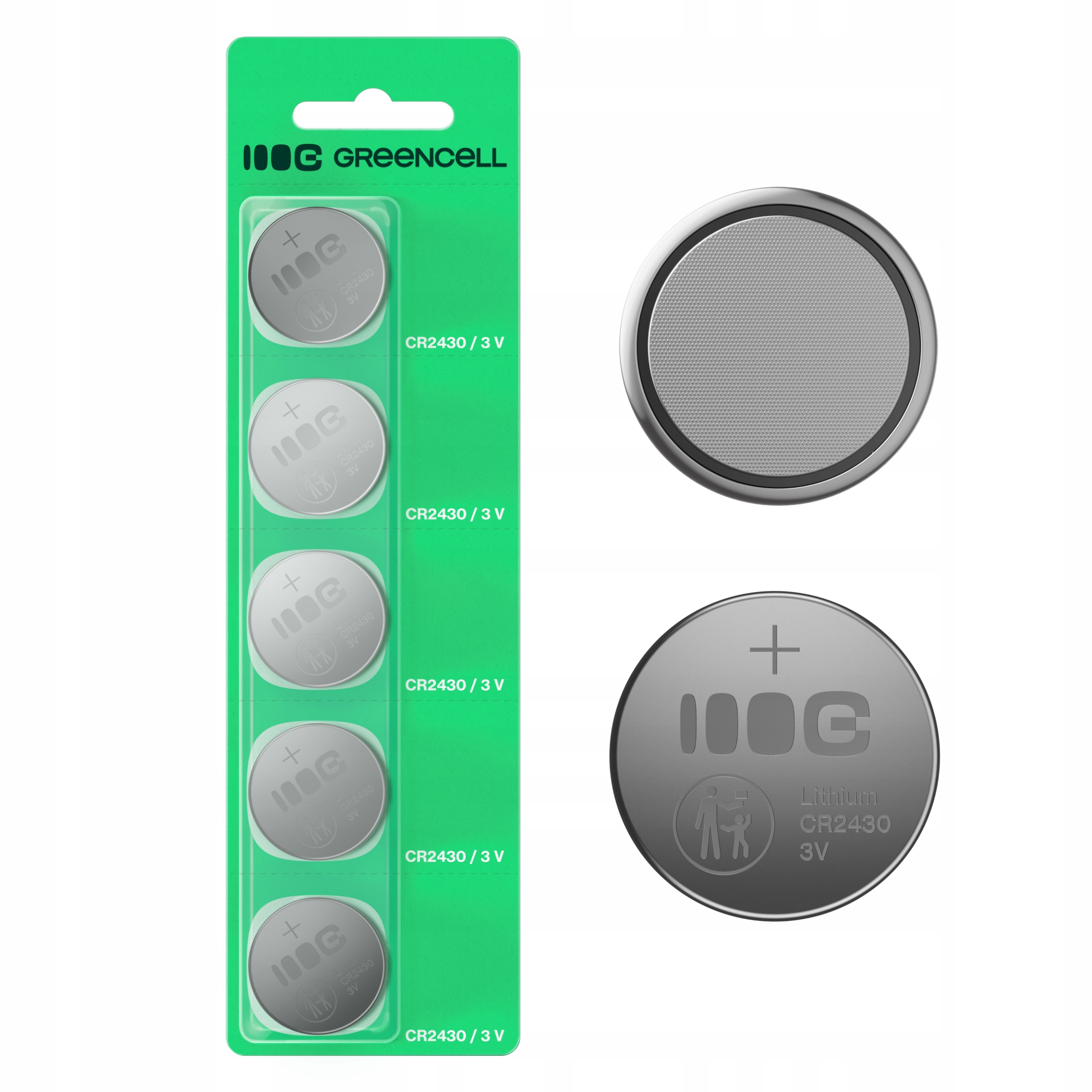Green Cell Baterie guzikowe 5x CR2430