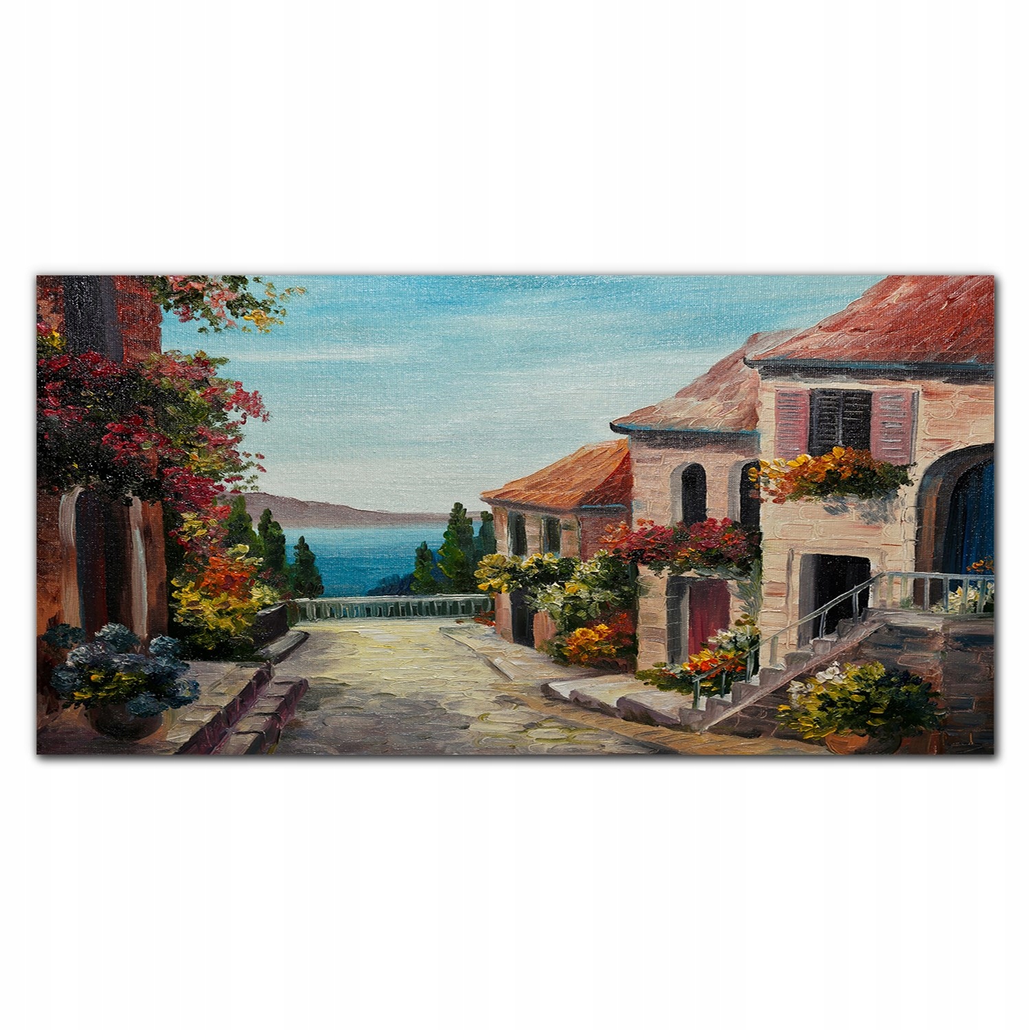 Obraz na plátne Mesto, nebo, budovy 140x70 cm