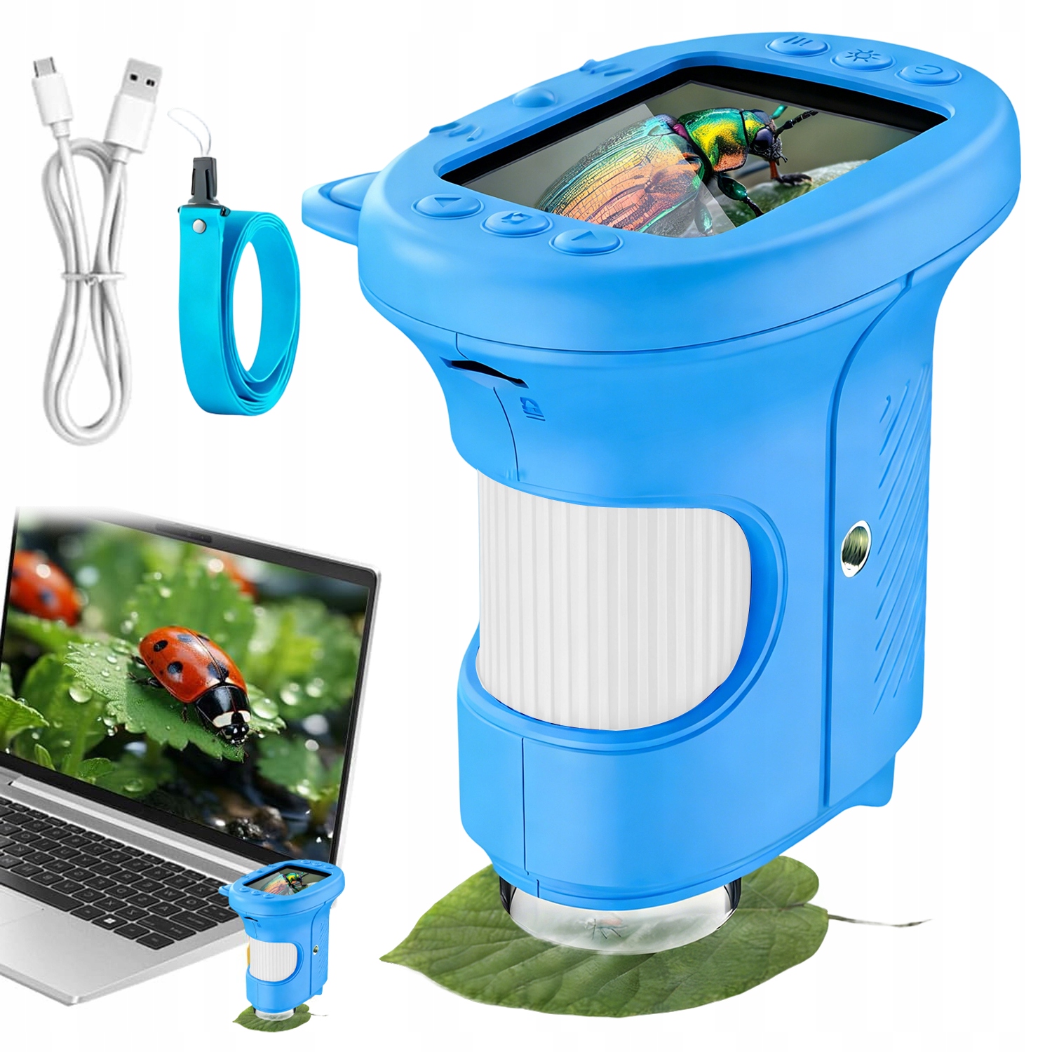 Dětský Digitální Mikroskop Pro Děti, Vzdělávací Zvětšení 1000X Sada