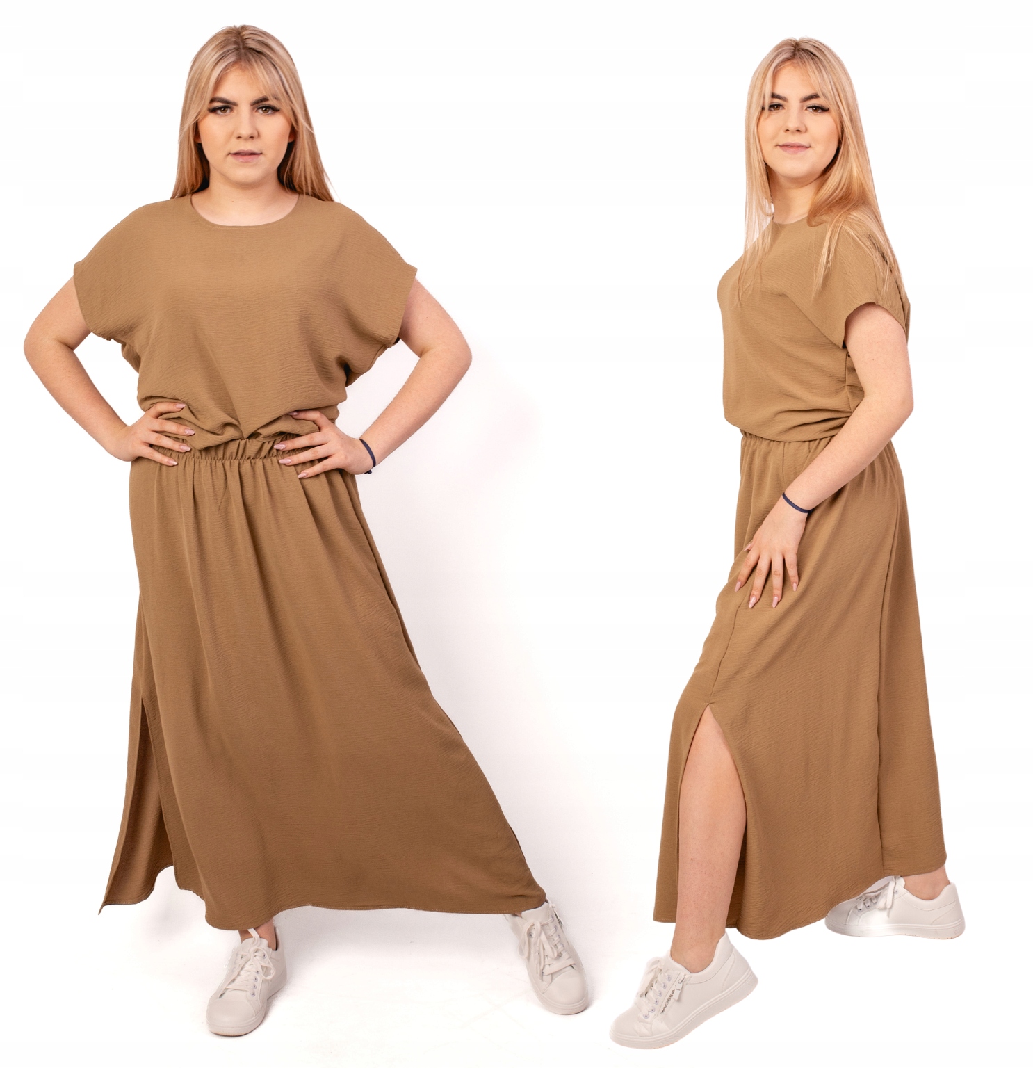 SPÓDNICA DAMSKA DŁUGA ROZPORKI TRAPEZOWA DUŻE ROZMIARY KOLORY 48 (38-58) Kod producenta SPÓDNICA DAMSKA DŁUGA ROZPORKI TRAPEZOWA 48