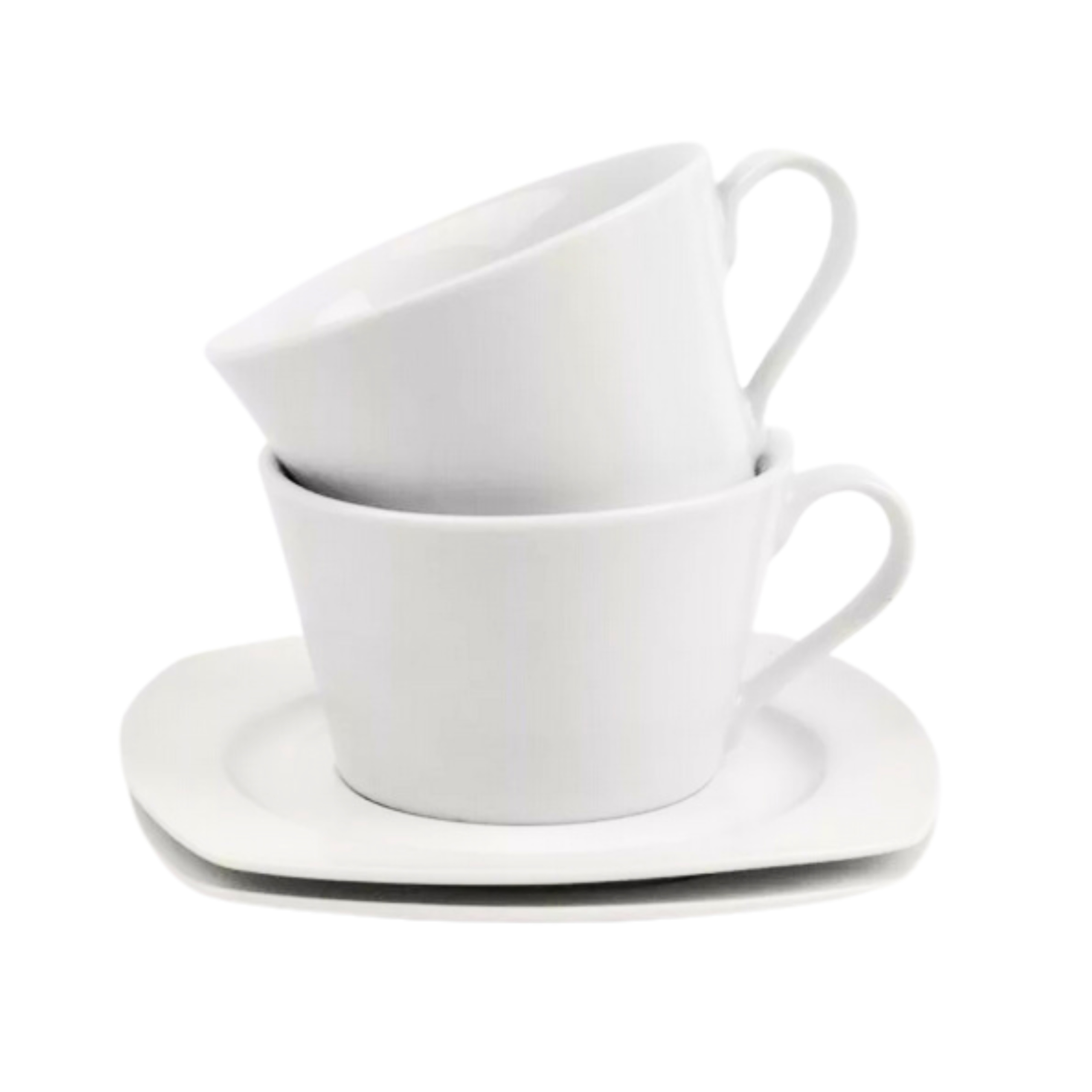 ZESTAW 6X FILIŻANKA + SPODEK KOMPLET FILIŻANEK BIAŁYCH DLA 6 OSÓB Marka Prima Deco