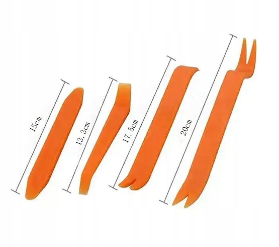ŚCIĄGACZE KLUCZE NARZĘDZIA DO DEMONTAŻU TAPICERKI SAMOCHODOWEJ ZESTAW 4SZT. Kod producenta ETX-4KEY