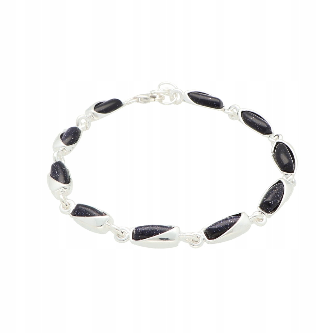 Náramek s Káhirskou nocí obdélníkový stříbro