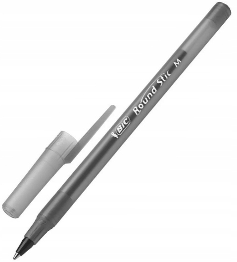 BIC DŁUGOPIS ROUND STIC olejowy 1mm czarny
