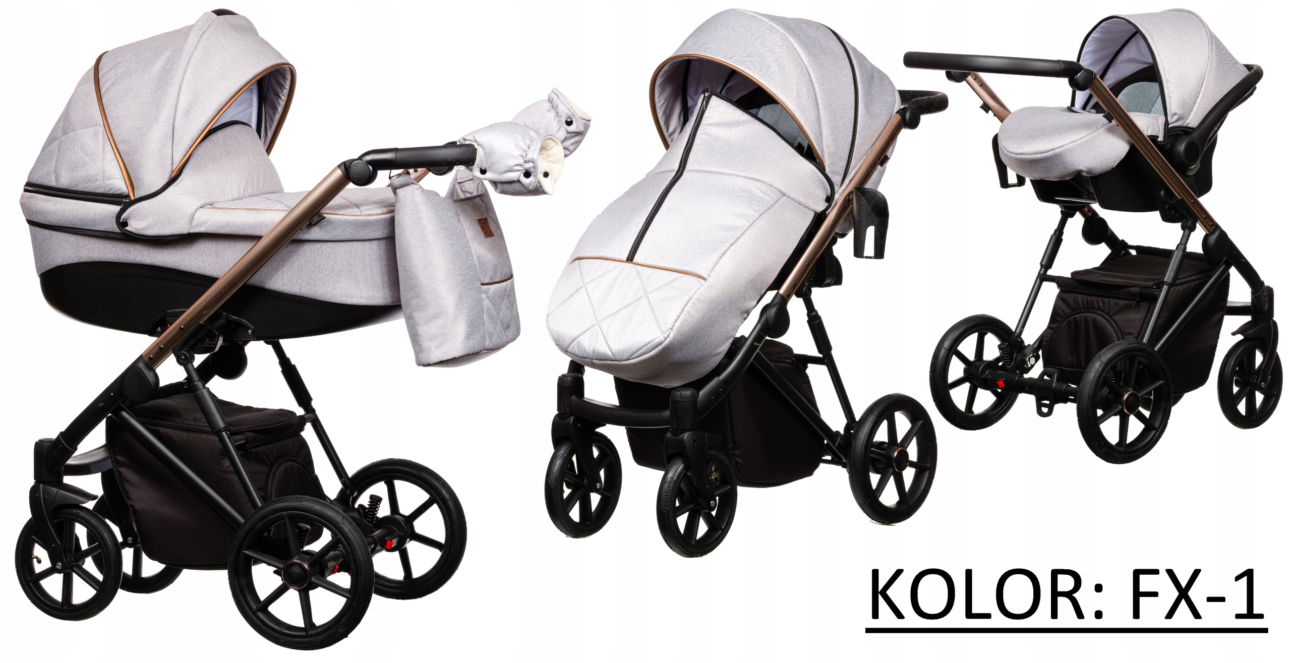 GONDOLA SPACERÓWKA FOTEL 3w1 Wózek FX ParadiseBaby Kod producenta fx