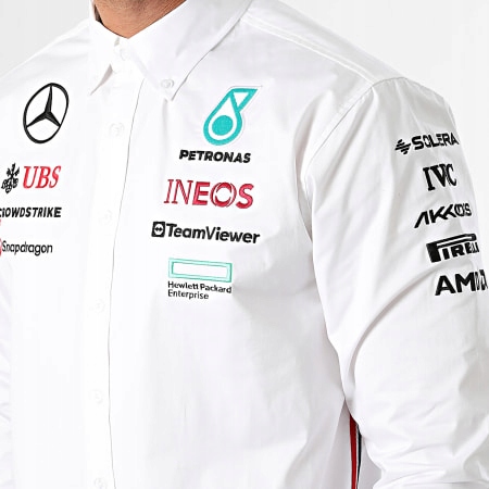 Tričko mikina Mercedes-AMG Petronas F 1Team v bílé barvě Rozmiar.XXL