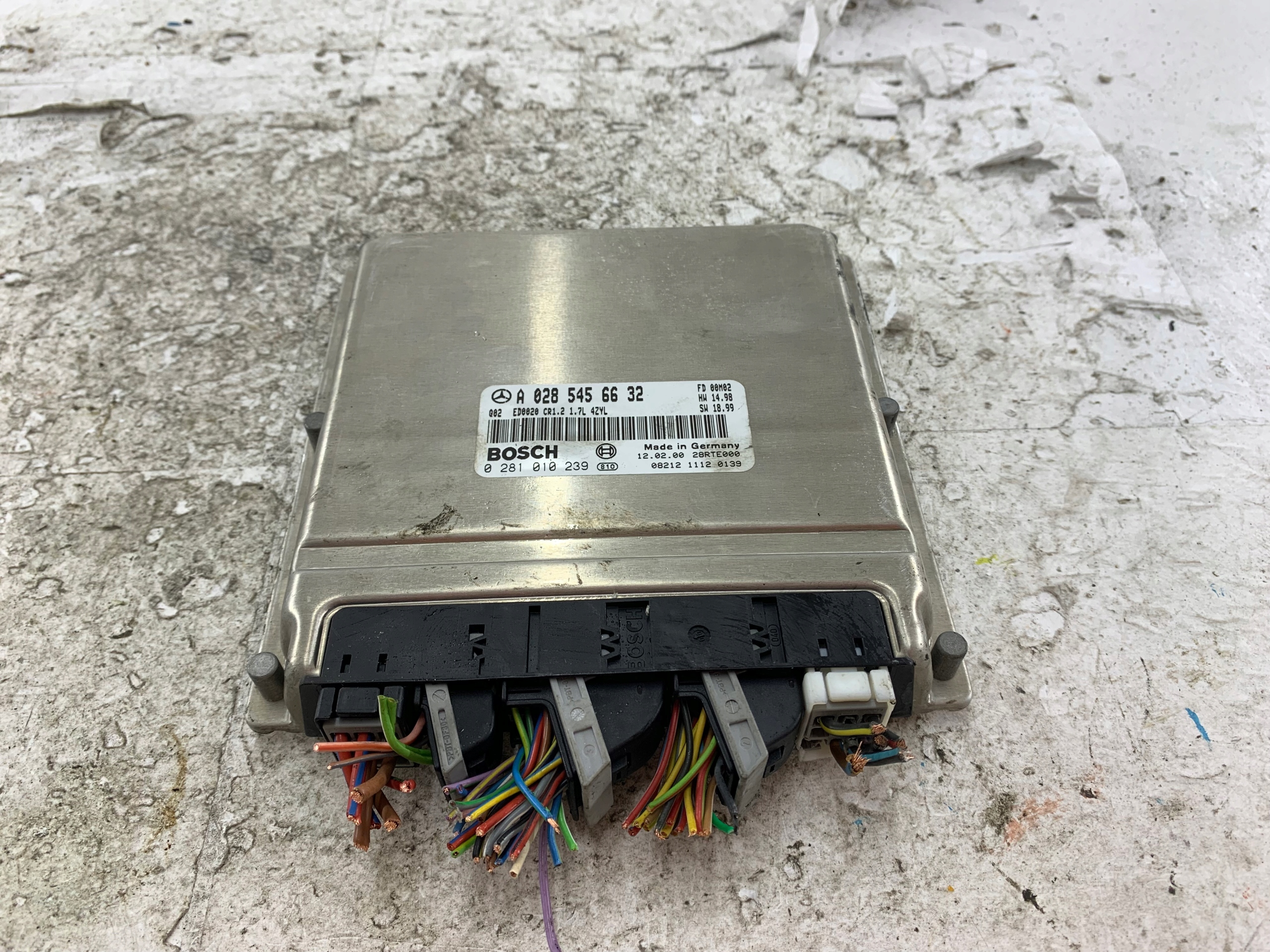 MERCEDES W168 1.7 CDI control unit of the engine A0285456632