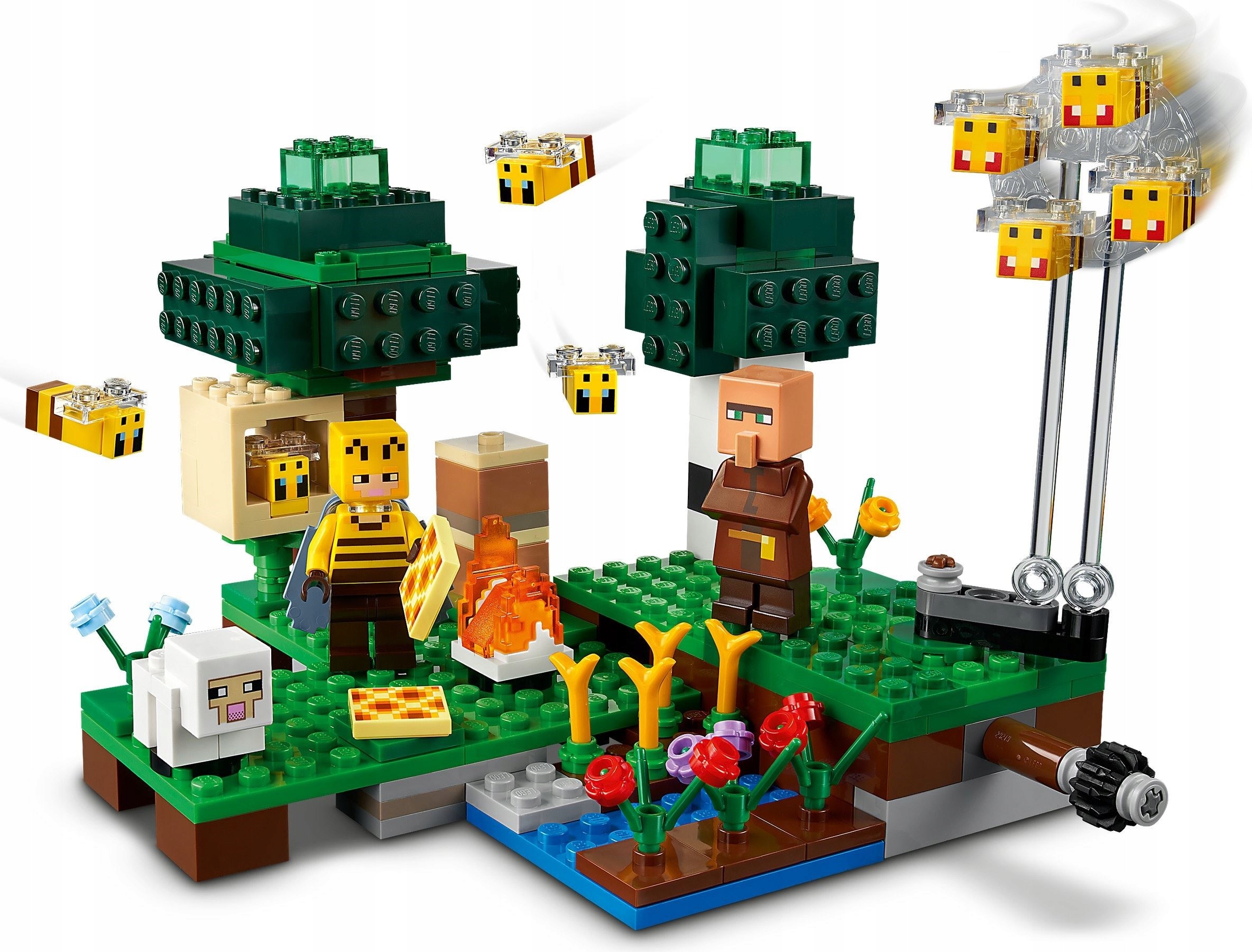 LEGO MINECRAFT 21165 FARMA PSZCZÓŁ PSZCZOŁA OWCA Marka LEGO