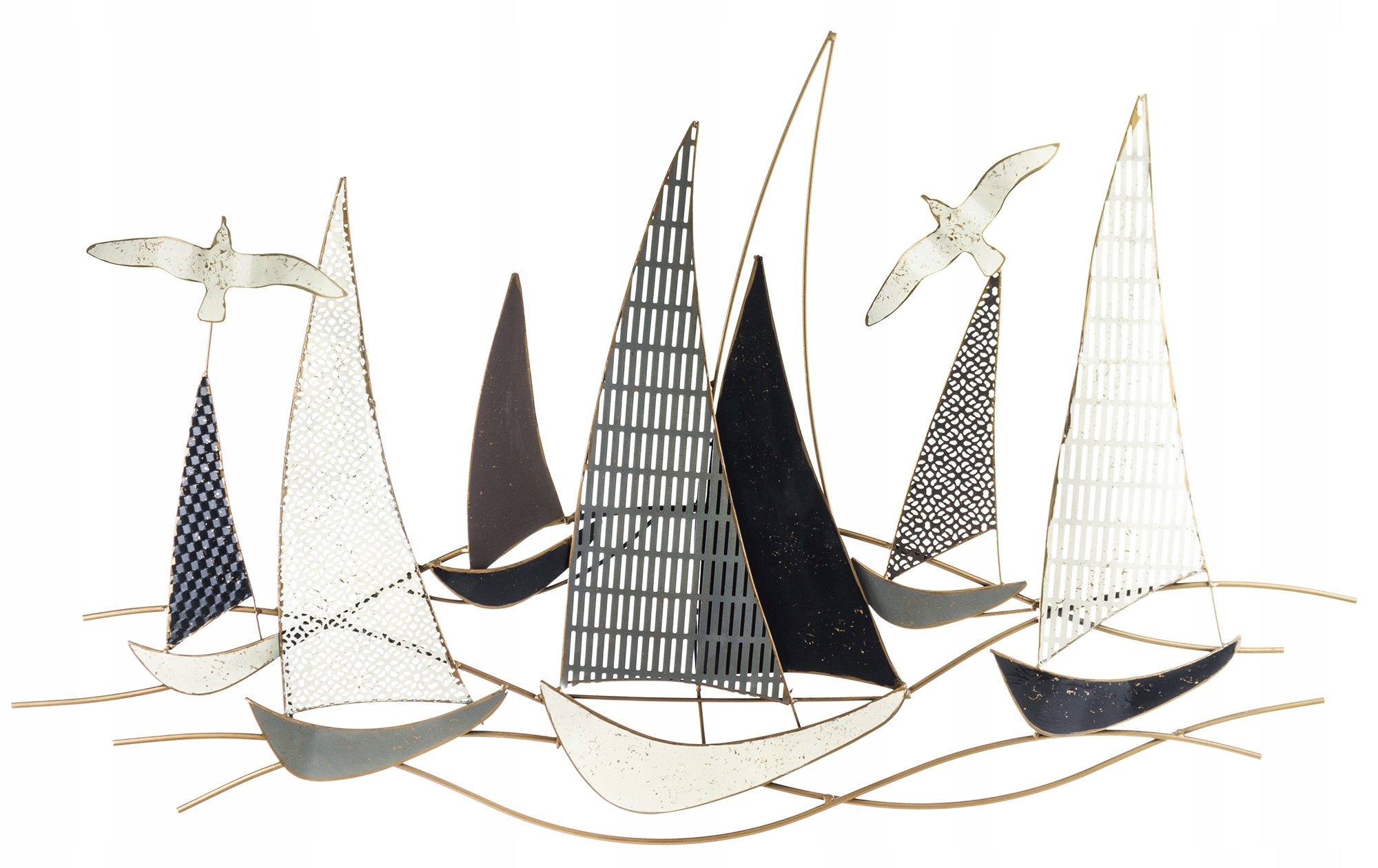 Nástěnná Dekorace Lodě Plachetnice 66x109x4CM