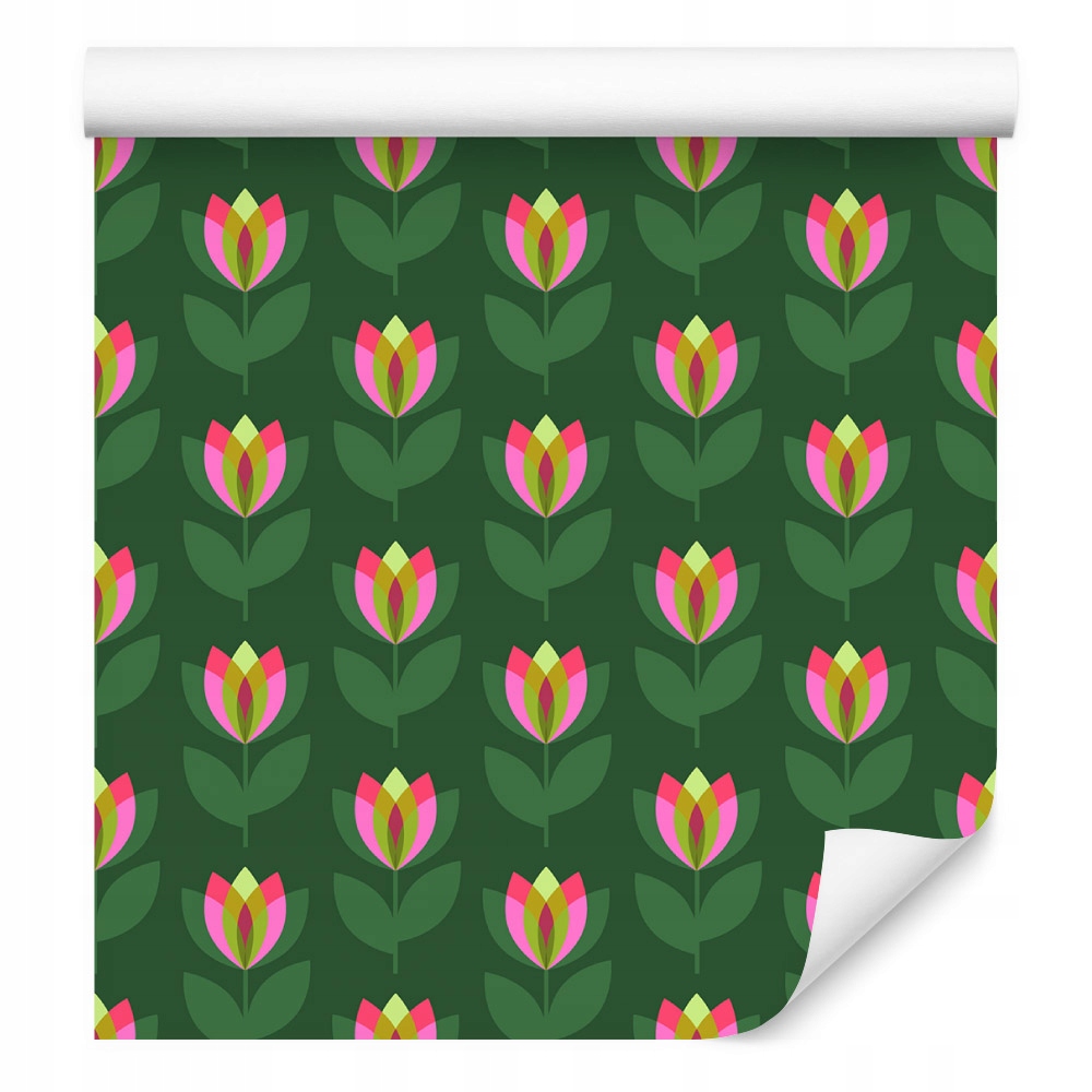 Tapeta na chodbu folkové květiny tulipány příroda