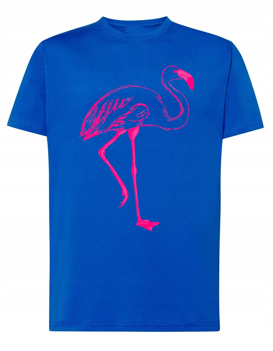 

T-Shirt koszulka nadruk różowy Flaming r.3XL