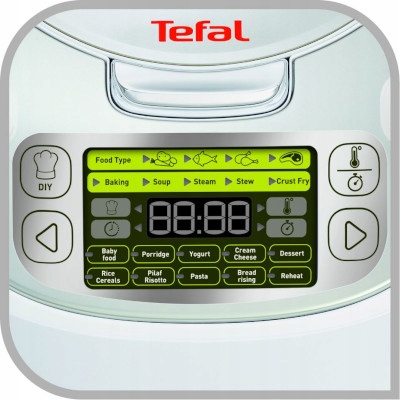 TEFAL Multicooker 45w1 5L Stal Nierdzewna Wyświetlacz LCD Książka Przepisów — miniatura 15