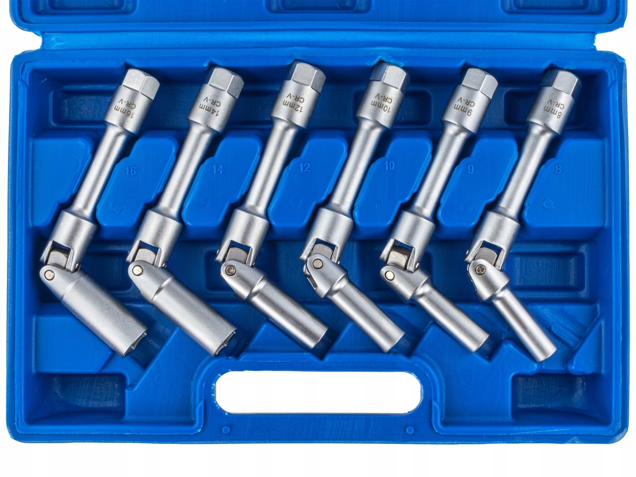 KLUCZE NASADOWE NASADKI DO ŚWIEC ŻAROWYCH DŁUGIE Z PRZEGUBEM 8-16 MM 3/8" Produkt wprowadzony do obrotu na terenie UE przed 13.12.2024 Tak