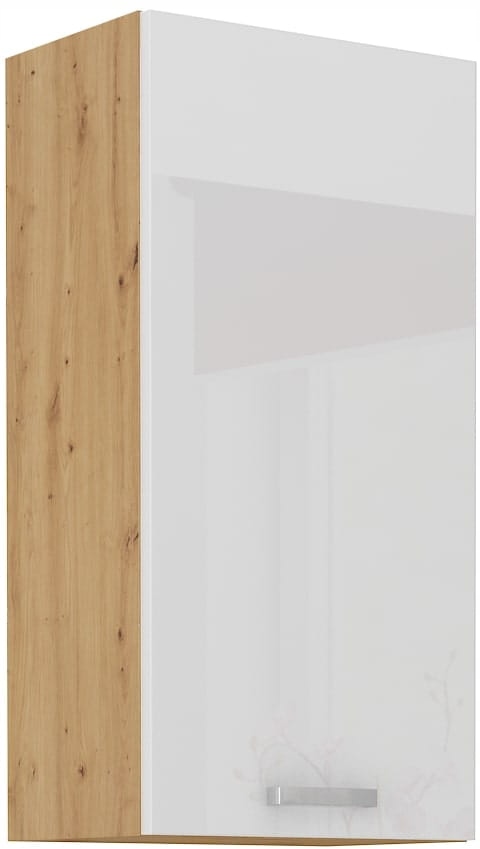 Horní Kuchyňská Skříňka 50x90 Bílý Lesk Přední Strana Mdf