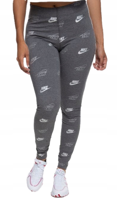 Legíny Nike Stříbrné Logo Tight Fit Regular Length CJ4061-071 vel. S