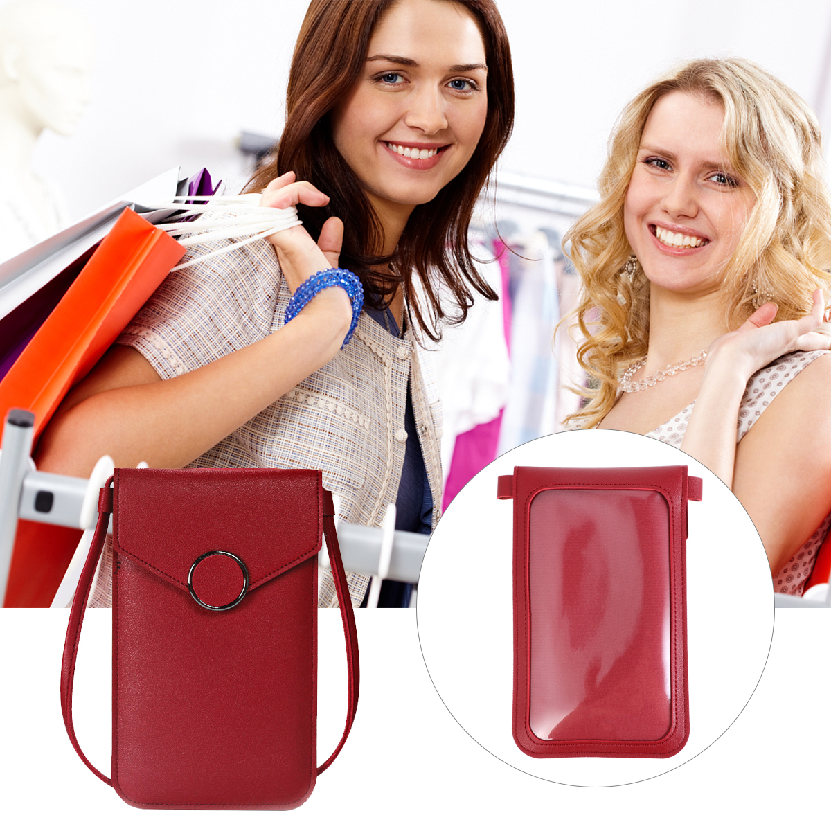 VINTAGE TORBA NA TELEFON KOMÓRKOWY TORBA NA RAMIĘ ETUI NA TELEFON Marka bez marki