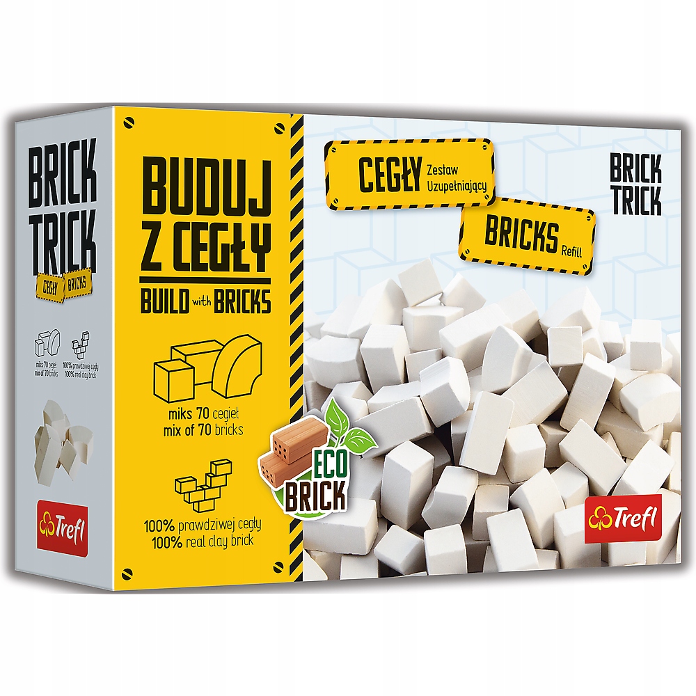 

Brick Trick Cegły Białe Zamkowe 70 Szt. Trefl
